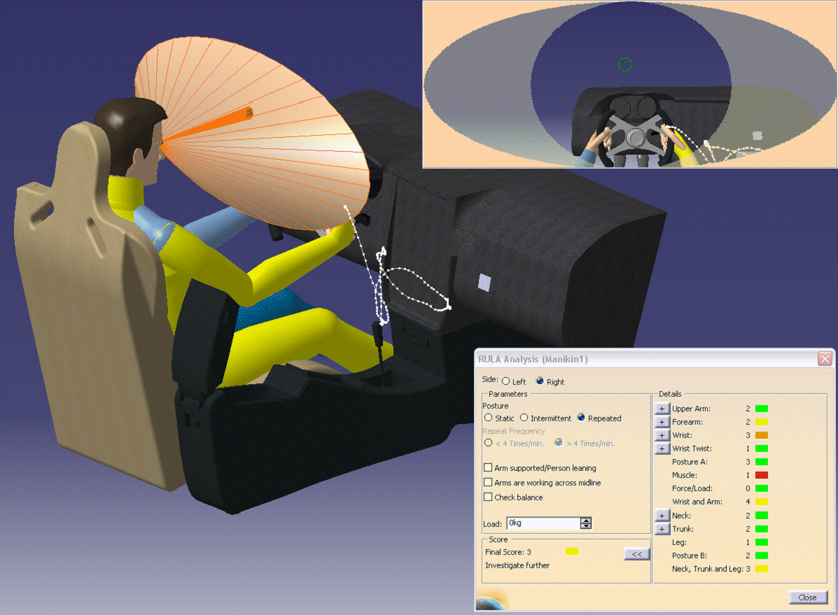 CATIA Ergonomic Stress Study Human Factors